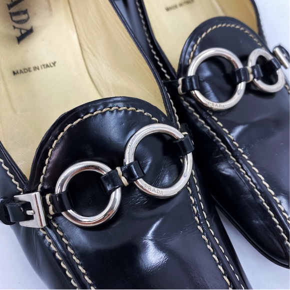 Y2K🖤PRADA- 1990’s Patent Leather Prada Loafers - Picture 3 of 10